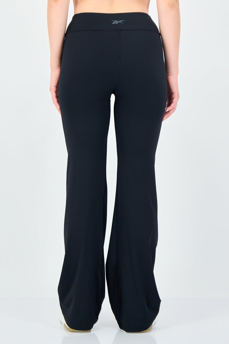 Reebok Women Sportswear Fit Training Bootcut Leggings, Black - Image 2